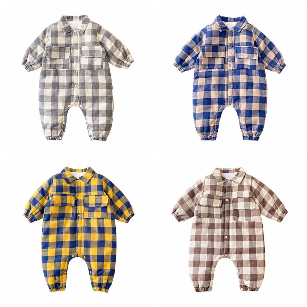 Sanlutoz Bộ Áo Liền Quần Tay Dài Chất Liệu Cotton Thời Trang Mùa Đông Cho Bé Gái