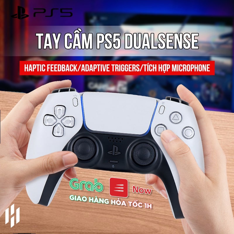 Tay cầm PS5 chơi game Dualsense Controller Playstation 5 chính hãng (Màu Trắng, Đen, Đỏ)