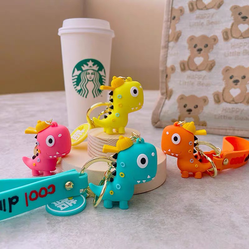 Móc khóa khủng long mẫu mới , đa năng treo balo móc khoá