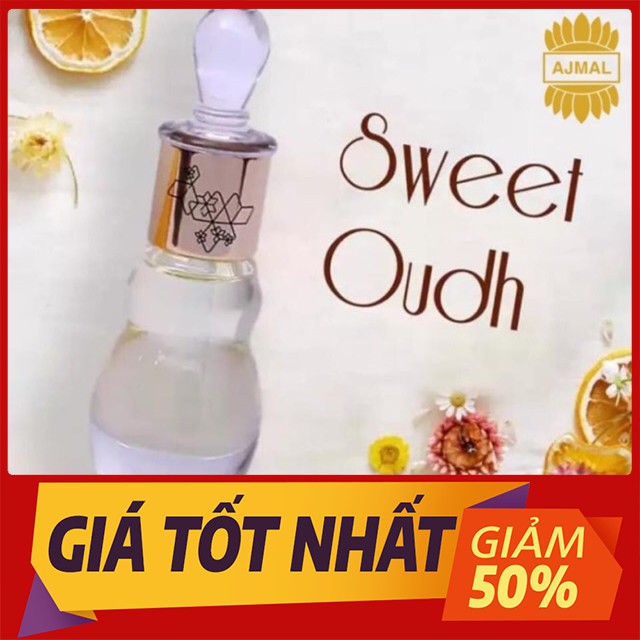 Tinh dầu nước hoa Ajmal Dubai 💯100% Chính Hãng💯 Mùi Sweet Oudh, mùi hương dành cho cô nàng yêu thích phong cách Vintage