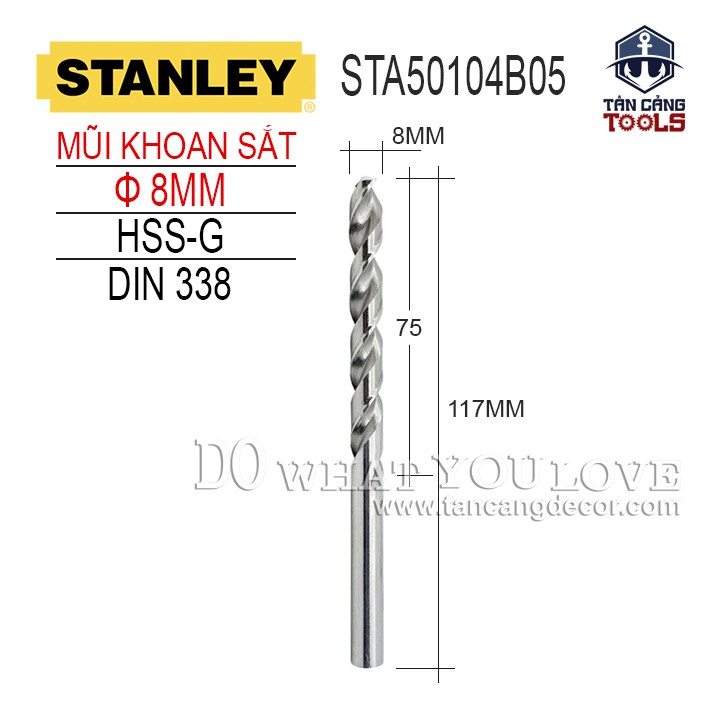 MŨI KHOAN SẮT STANLEY STA50104B05