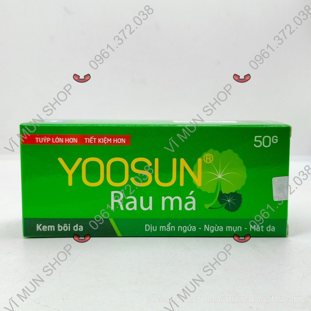 Kem Yoosun Rau Má tuýp lớn 50g - làm dịu da và giảm ngứa rát cho da