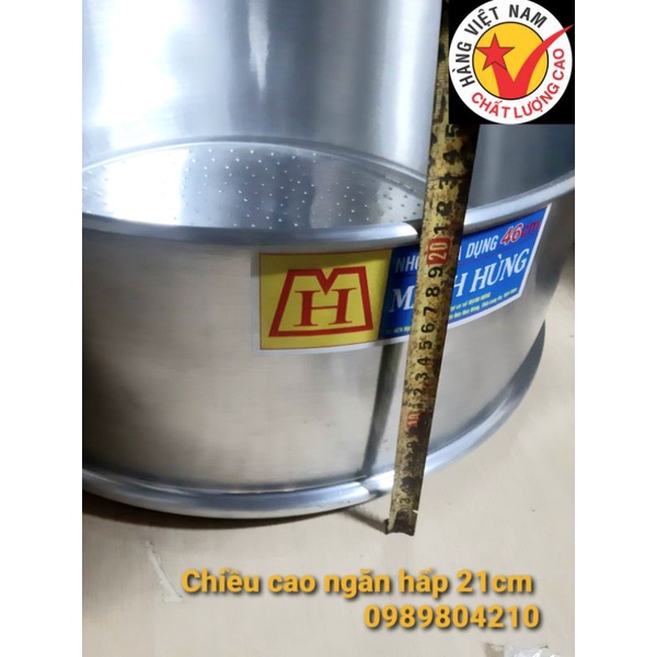 Chõ nhôm hấp xôi ,đồ xôi,hấp bánh Mạnh Hùng size 44 ,chõ hấp xôi 15 kg gạo Mạnh Hùng