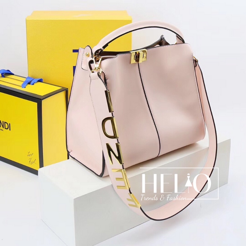 Túi xách/ đeo chéo Fendi super Vip chuẩn hãng _ Hồng _ HE213