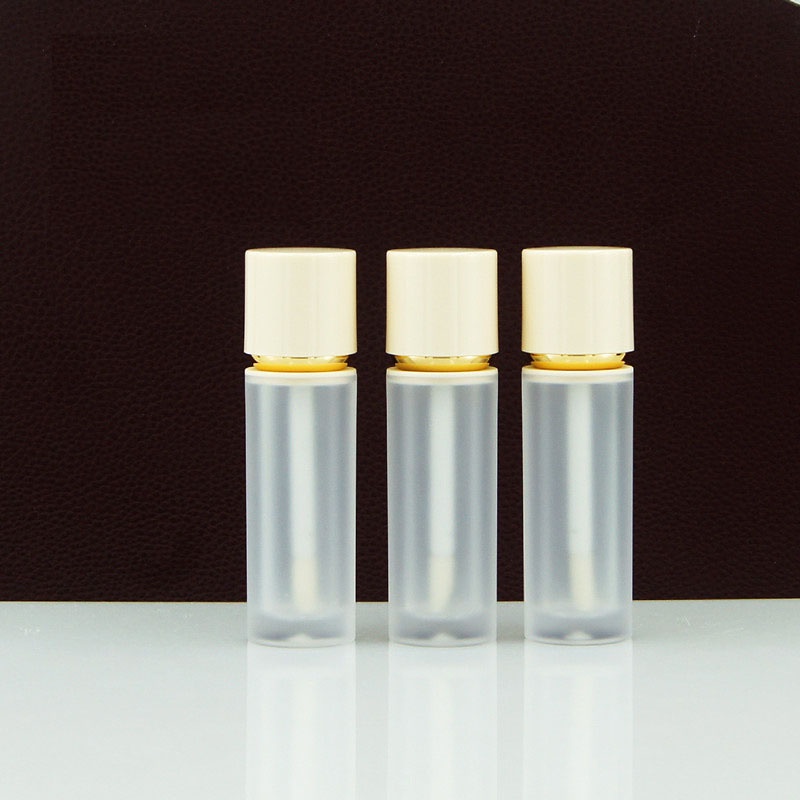 Vỏ son kem nắp trắng be 5ml, Vỏ đựng son môi