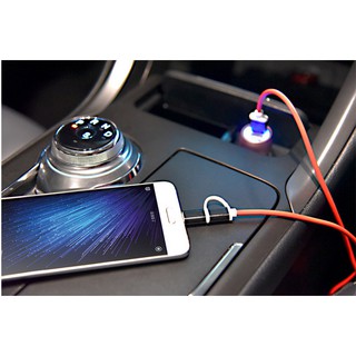 Cáp sạc 2 đầu micro Usb va Type c