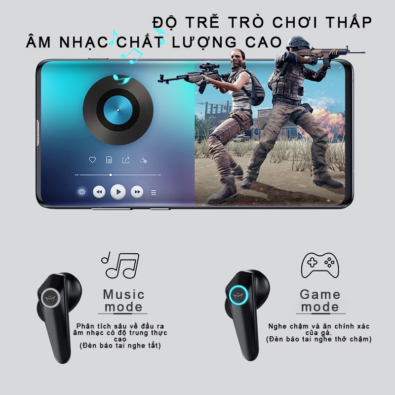 Tai nghe không dây chính hãng gaming , co mic hot thời trang nhet tai chum tai ko dây tai nghr dien thoai có mic, thể thao caocấp chup tai nút super bass, bluetooth nhét TWS true wireless bluetooth earpods headphone