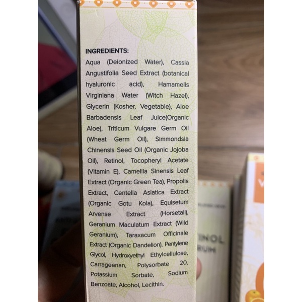 HUYẾT THANH RETINOL 60ml date 5/2023 Simplified Skin