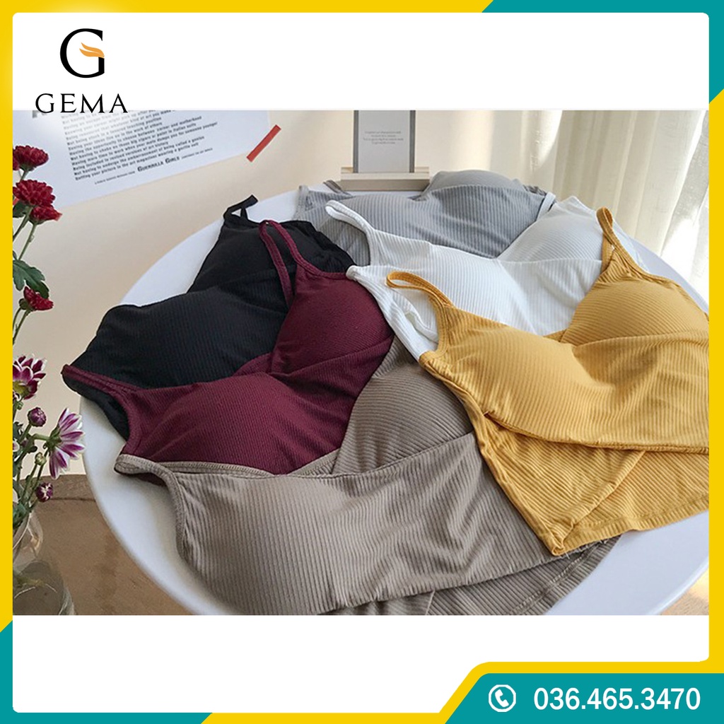 Bra thun tăm chéo siêu xinh, Áo ngực thun tăm chéo dây mảnh mẫu mới