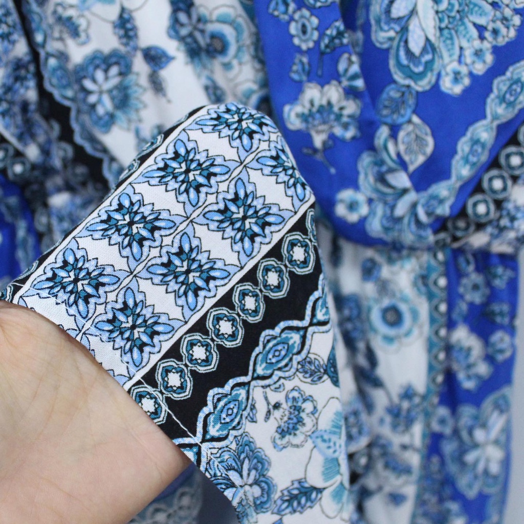 Q8711 - Romper yếm BCX đắp trước in hoa văn khoét sau