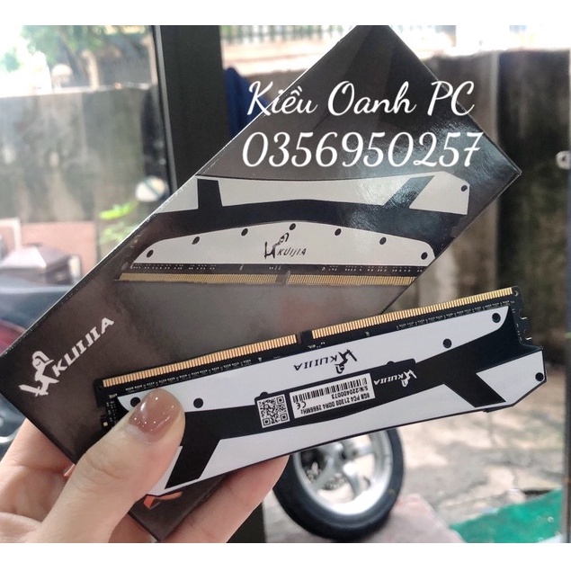 Ram PC - Ram máy tính bàn Kuijia DDR4 8GB bus 2666 Tản Nhiệt Thép - Mới Bảo hành 36 Tháng
