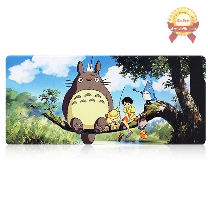 Bàn di chuột khổ lớn Totoro Doremon Pubg – Lót chuột cỡ lớn 80x30 cm May Viền GIAO NGẪU NHIÊN