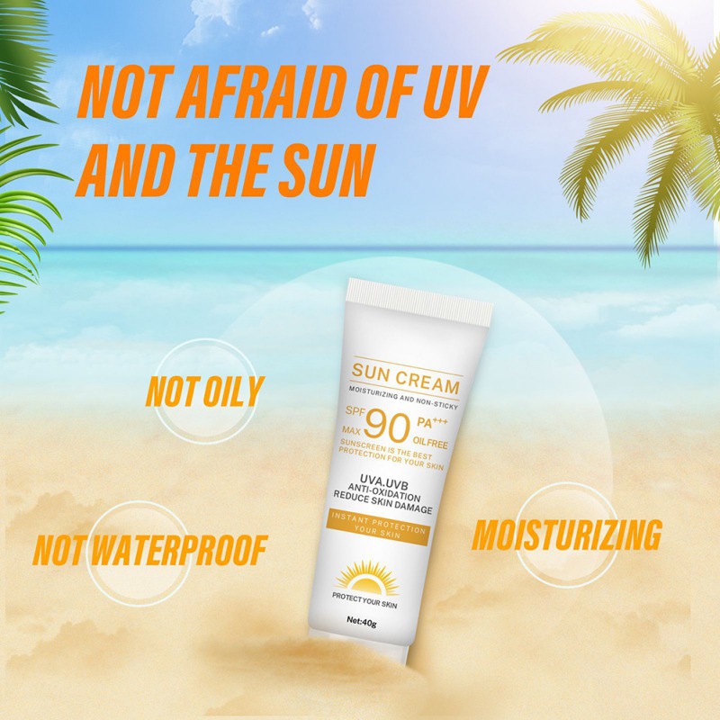Kem Chống Nắng SPF90 PA+++ Chống Oxy Hóa Dưỡng Ẩm Làm Sáng Da 40g