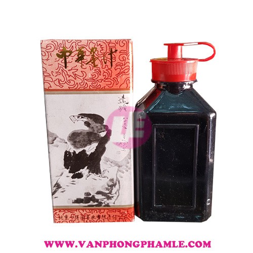 Mực tàu đen hộp đỏ trắng 100 ml (Chai)