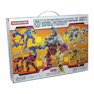 Bộ lắp ráp Robot biến hình Transformers Bumblebee 3in1 Lele Brother 8557-3 (466 chi tiết)
