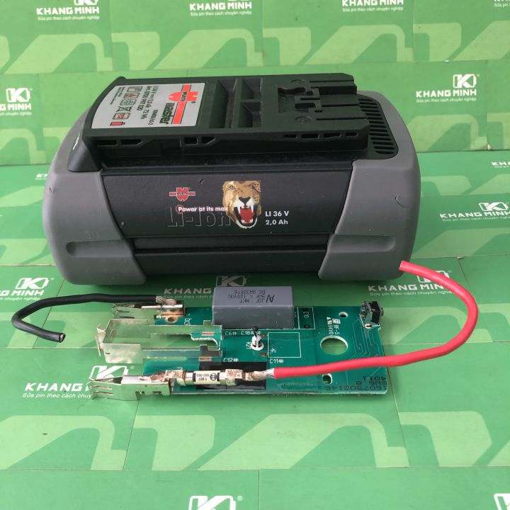 Pin Bosch 36V đóng mới, 20 cell và nhận sạc zin
