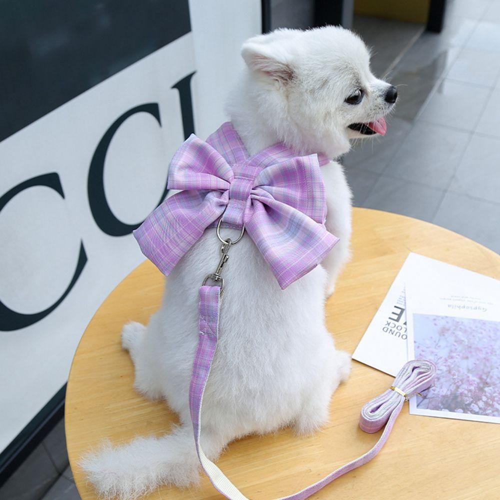 [COD] Bộ Áo Vest + Chân Váy Họa Tiết Sọc Caro Xinh Xắn Cho Chó Chihuahua