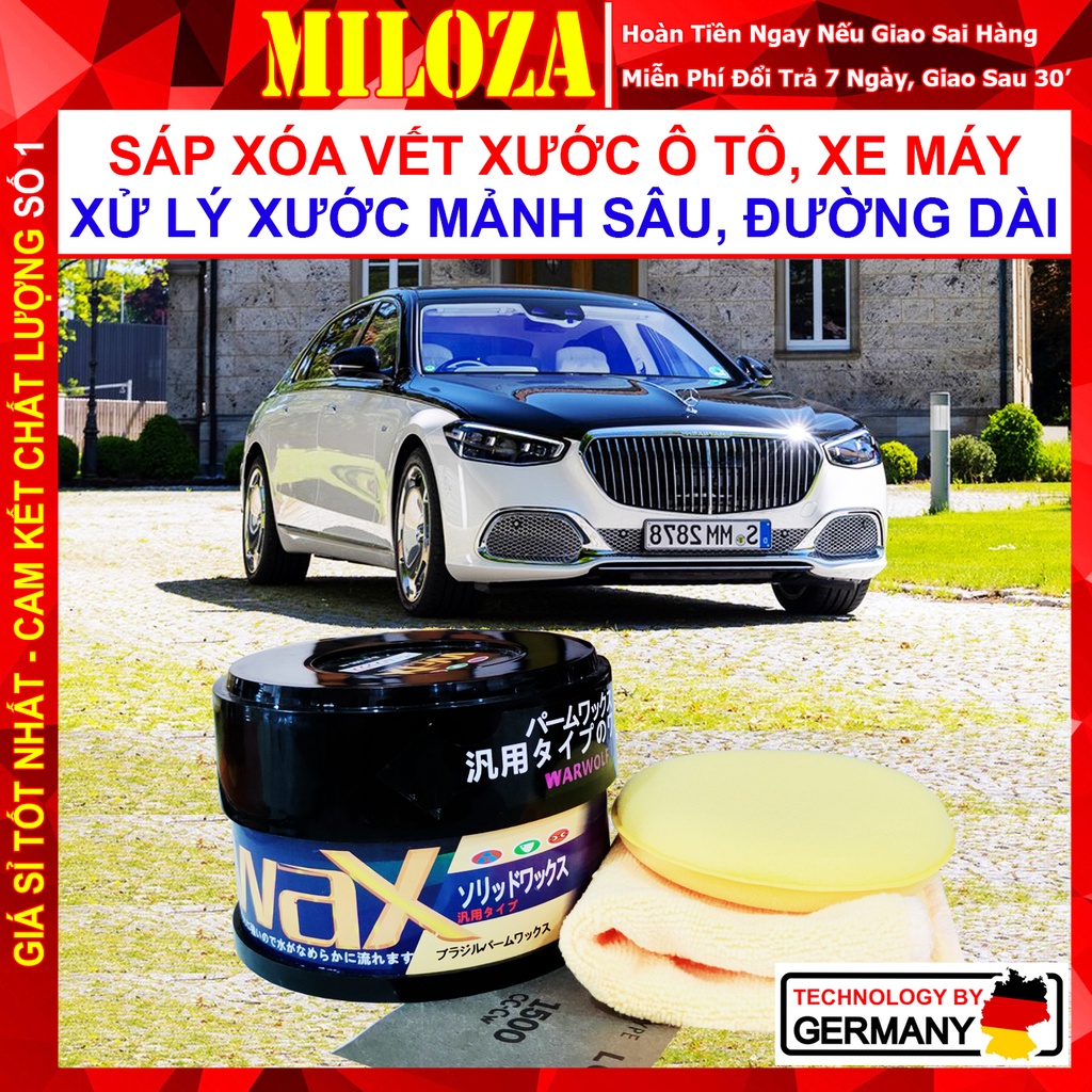 [MILOZA] Kem Xóa Vết Xước Xe Ô tô - Xoá Vết Xước Xe - Ô tô , Xe Máy - Phủ Bóng Xe , Chống Nước - Công Nghệ MỸ - WW 300G