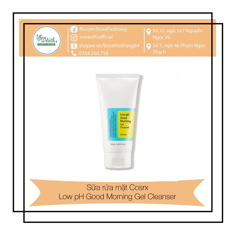 Sữa Rửa Mặt Dạng Gel Cosrx Low pH Good Morning Gel Cleanser