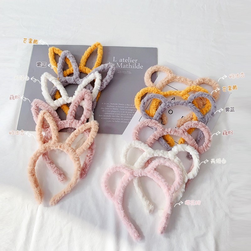 Băng Đô Nhung Hình Tai Thỏ Cho Bé Gái