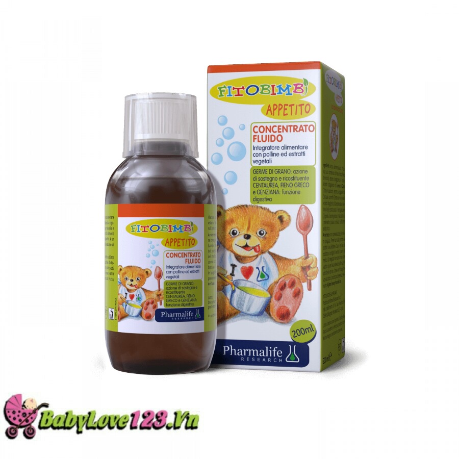 Fitobimbi Appetito - Hỗ Trợ Trẻ Ăn Ngon, Tiêu Hóa Tốt 200ml