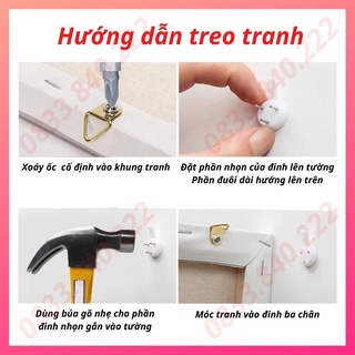 Tranh Sơn Dầu Số Hóa Phong Cảnh Nhiều Mẫu Hot Trend - Tranh Tự Tô Màu Theo Số Có Sẵn