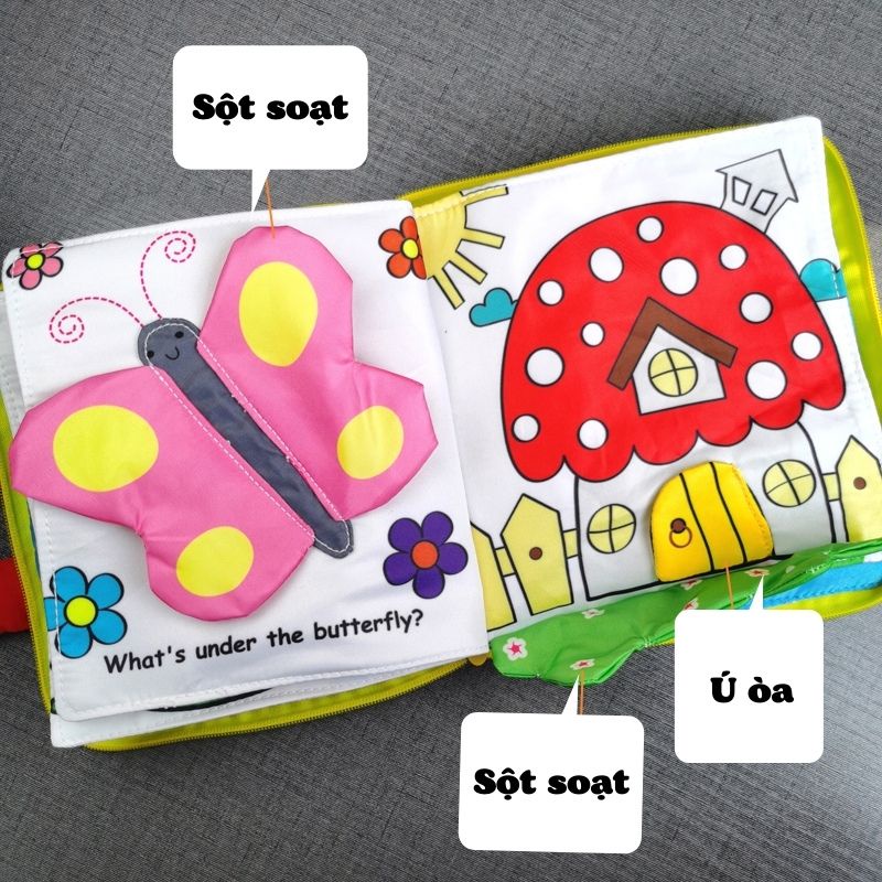 Sách Vải Baby Peekaboo Book Trốn Tìm Của Những Chú Côn Trùng SV50