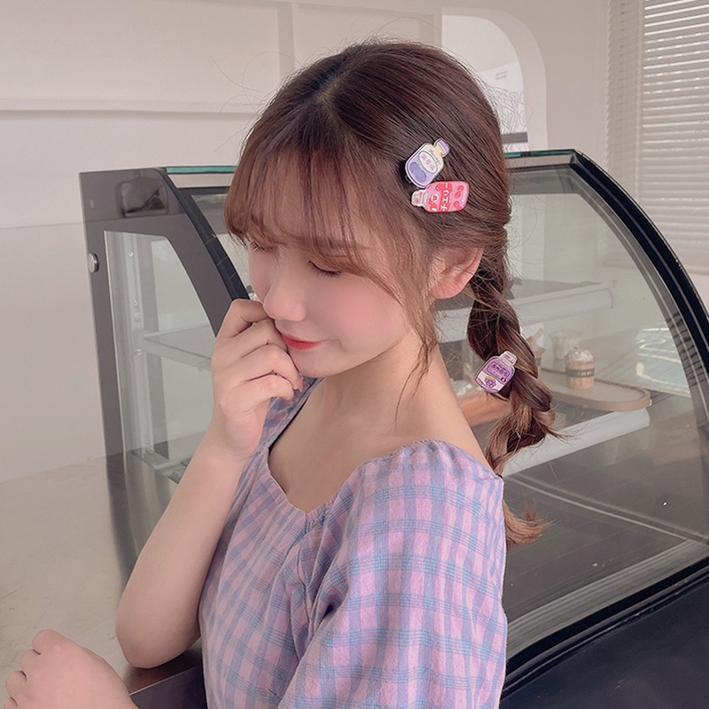 Kẹp Tóc Hình Bình Nước Hoạt Hình Phong Cách Hàn Quốc Xinh Xắn Cho Bé