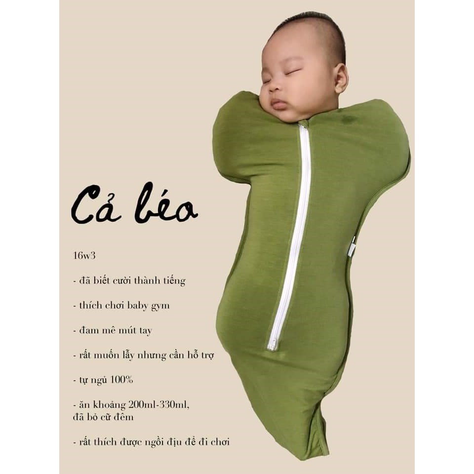 Nhộng Chũn Cocoon chính hãng giúp bé ngủ ngon, sâu giấc, không bị giật mình