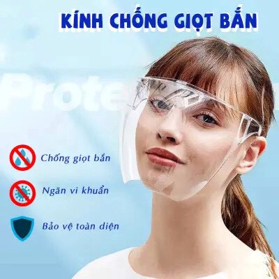 [HÀNG CHUẨN] Kính Bảo Hộ,Kính Y Tế Trong Suốt Chống Giọt Bắn Chống Dịch Bảo Vệ An Toàn Dễ Sử Dụng Khỏi Lây Nhiễm