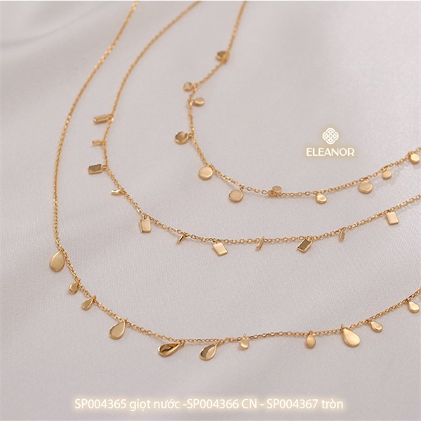 Dây chuyền nữ titan Eleanor Accessories sợi mảnh mặt hình học phụ kiện trang sức 4365
