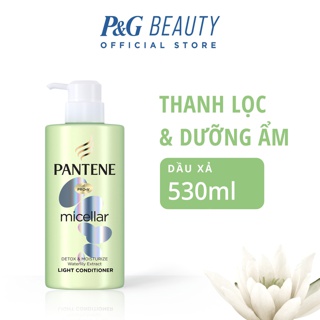 [Mã PG2112B giảm 8% đơn 199K] Dầu xả Pantene Micellar Làm sạch & Dưỡng ẩm Chiết xuất Hoa súng 530 ml
