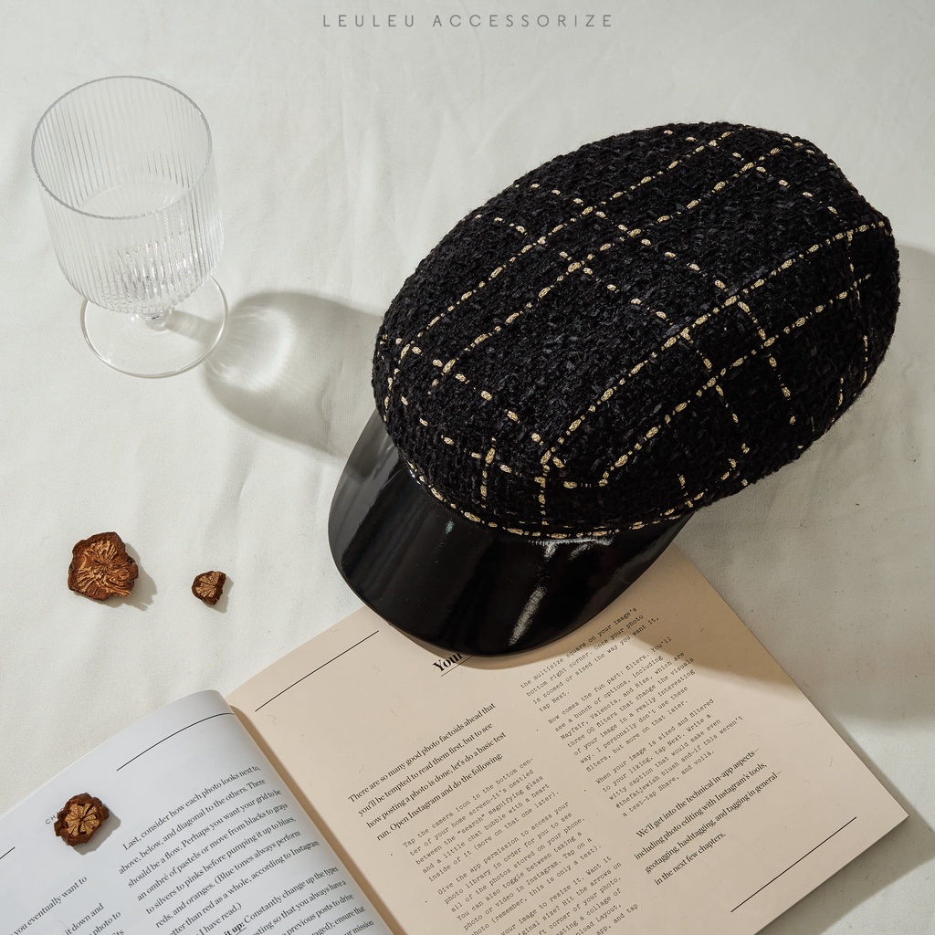MŨ BAKERBOY TWEED LEULEU.ACCESSORIZE