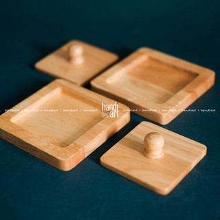 Bộ lót ly/nắp ly gỗ tre