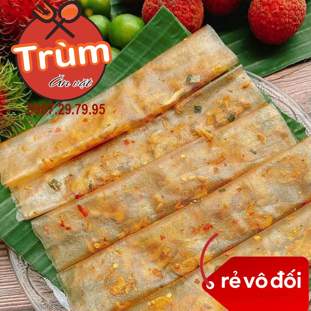 Bánh tráng cuộn hành phi thơm ngon dẻo tôm - Trùm Ăn Vặt