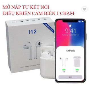 Tai Nghe Bluetooth i12💥Tai Nghe Không Dây Bluetooth i12-TWS Chíp 5.0 Hàng Chính Hãng Chống Ồn Khử Âm Cực Chất