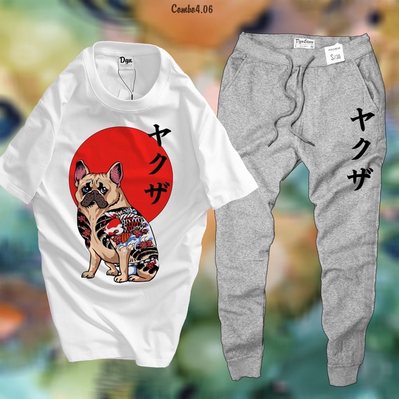 set áo quần unisex phong cách Nhật , COMBO4.06