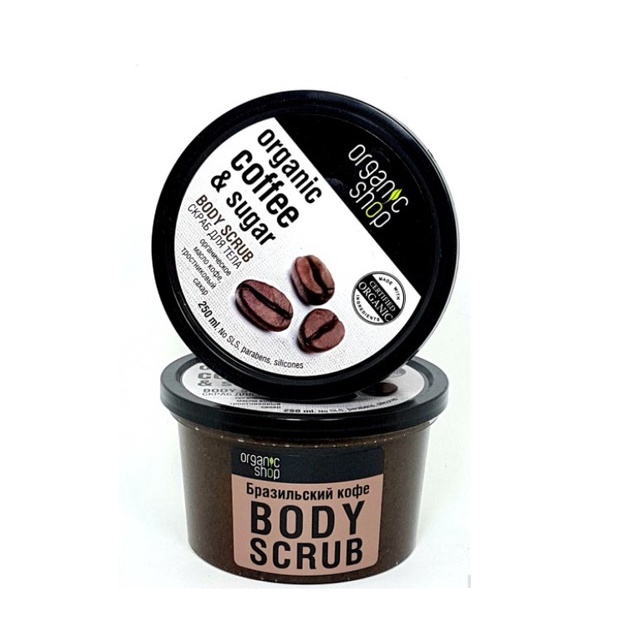 Tẩy Da Chết Toàn Thân Organic Coffee &amp; Sugar Body Scrub 250ml