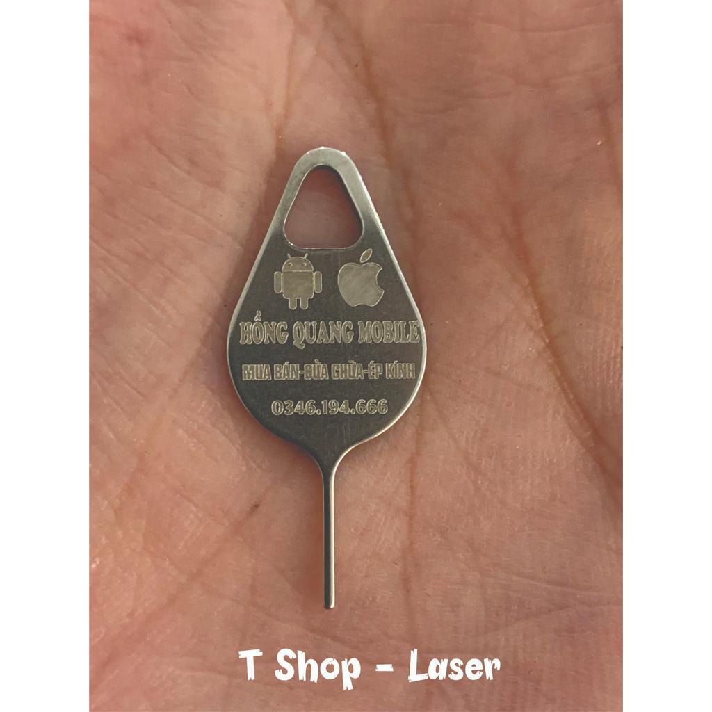 100 Que chọc sim khắc laser theo yêu cầu