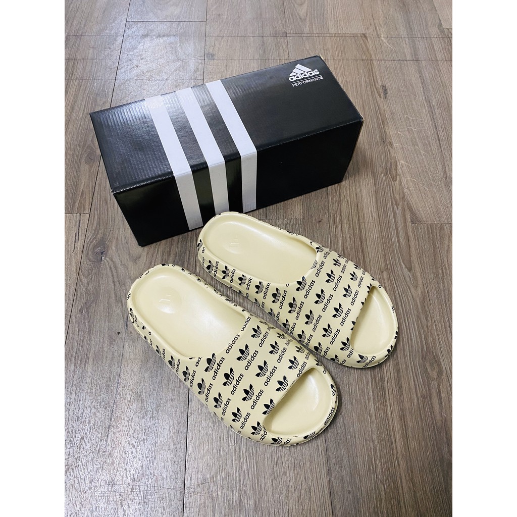 Dép adidas slide vàng logo-nam nữ