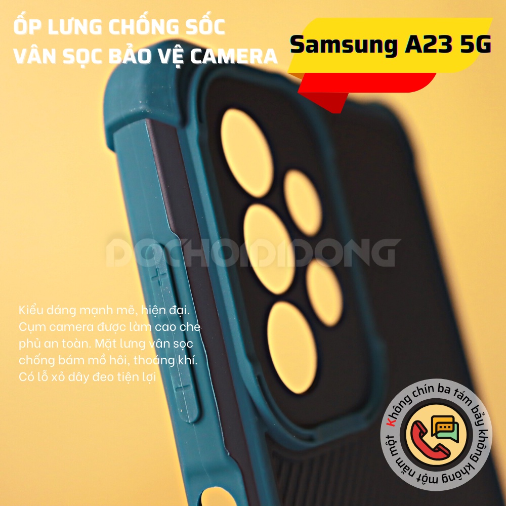 Ốp lưng Samsung A23 5G vân sọc bảo vệ camera