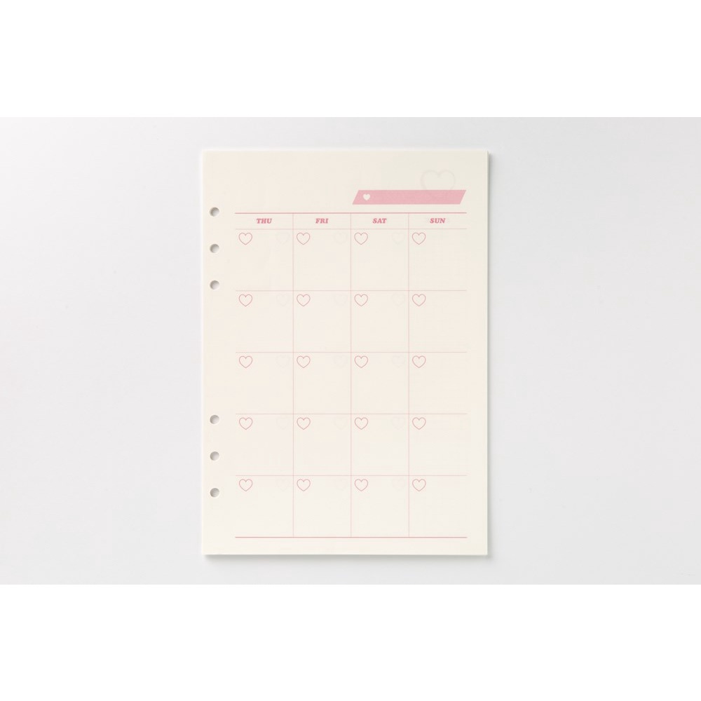 Sổ Planner ARTBOX Hàn Quốc Lập Kế Hoạch Hàng Ngày Hình Trái Tim Xinh Xắn