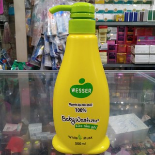 Sữa tắm gội Wesser baby wash 2 in 1 cỏ xạ hương 500ml