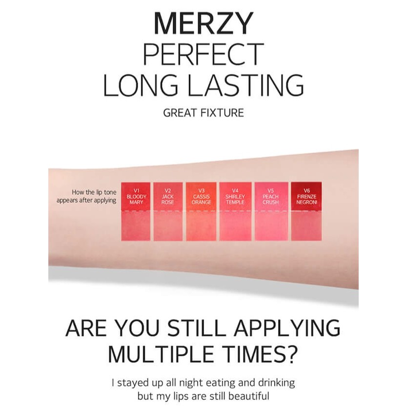 (Hàng Mới Về) Son Tint Merzy The First Velvet Chất Lượng Cao | BigBuy360 - bigbuy360.vn
