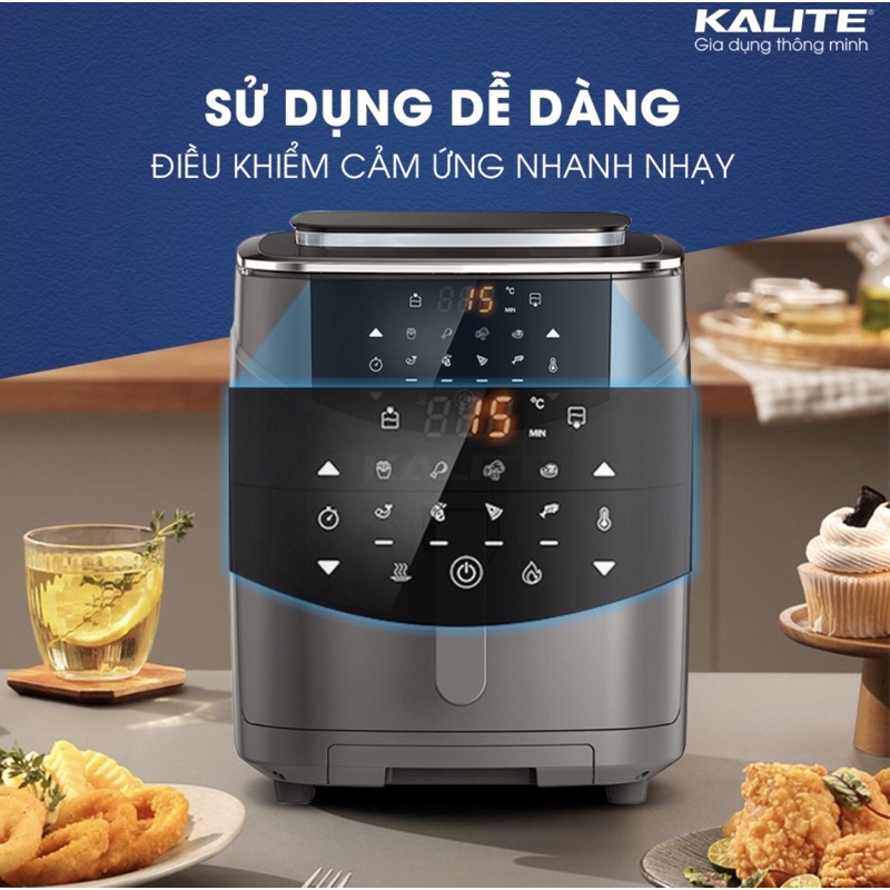 NỒI CHIÊN HƠI NƯỚC KALITE STEAM 7 THẾ HỆ MỚI CHIÊN HẤP 2 TRONG 1 CỰC HOT