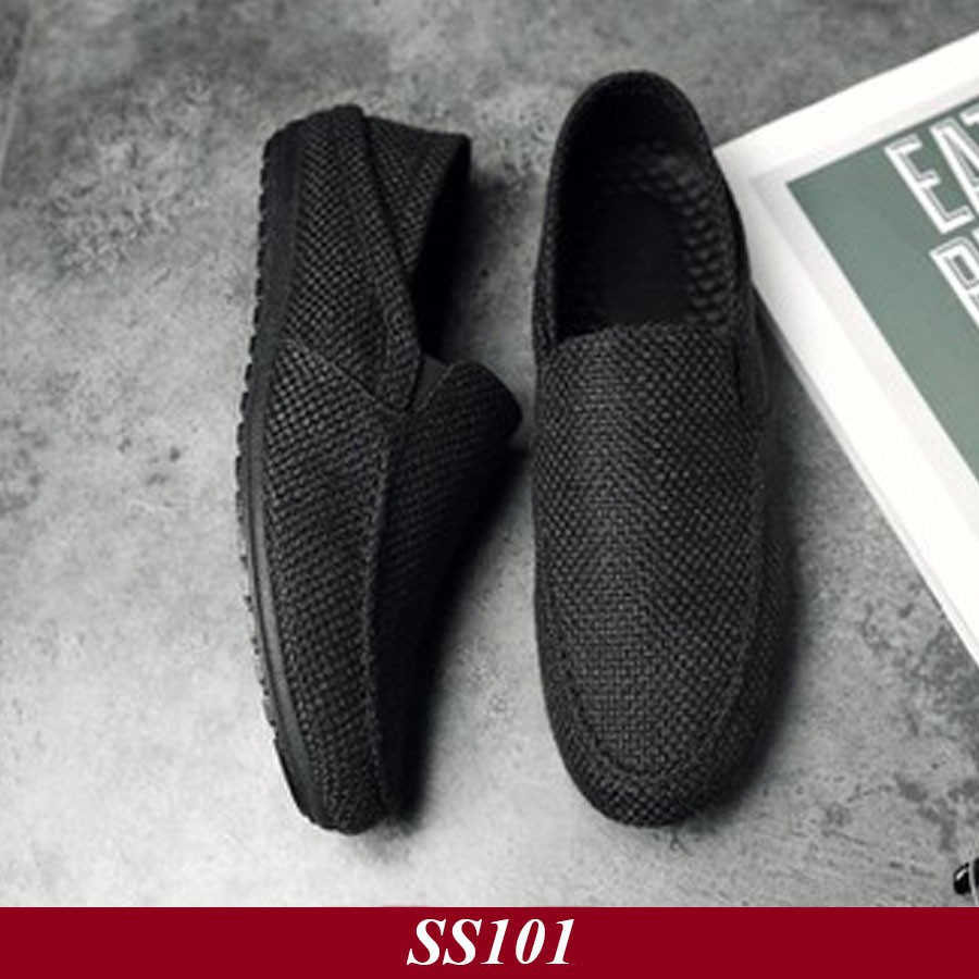 [ SIÊU RẺ ] Giày Lười Vải Nam Hàn Quốc Màu Đen (SS101) [ Shop Yêu Thich ] | BigBuy360 - bigbuy360.vn