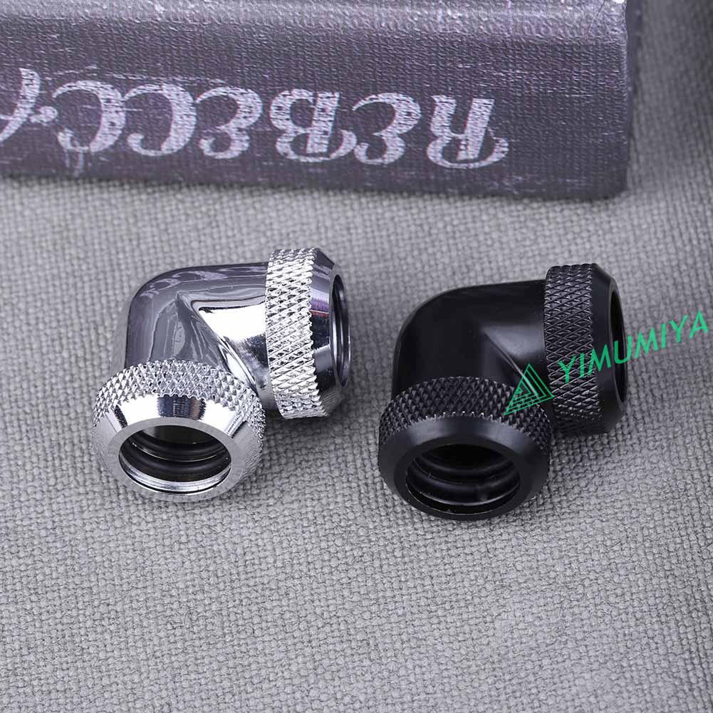 Đầu nối ống góc vuông 90 độ ren G1/4 14mm OD dùng làm mát nước PC | BigBuy360 - bigbuy360.vn