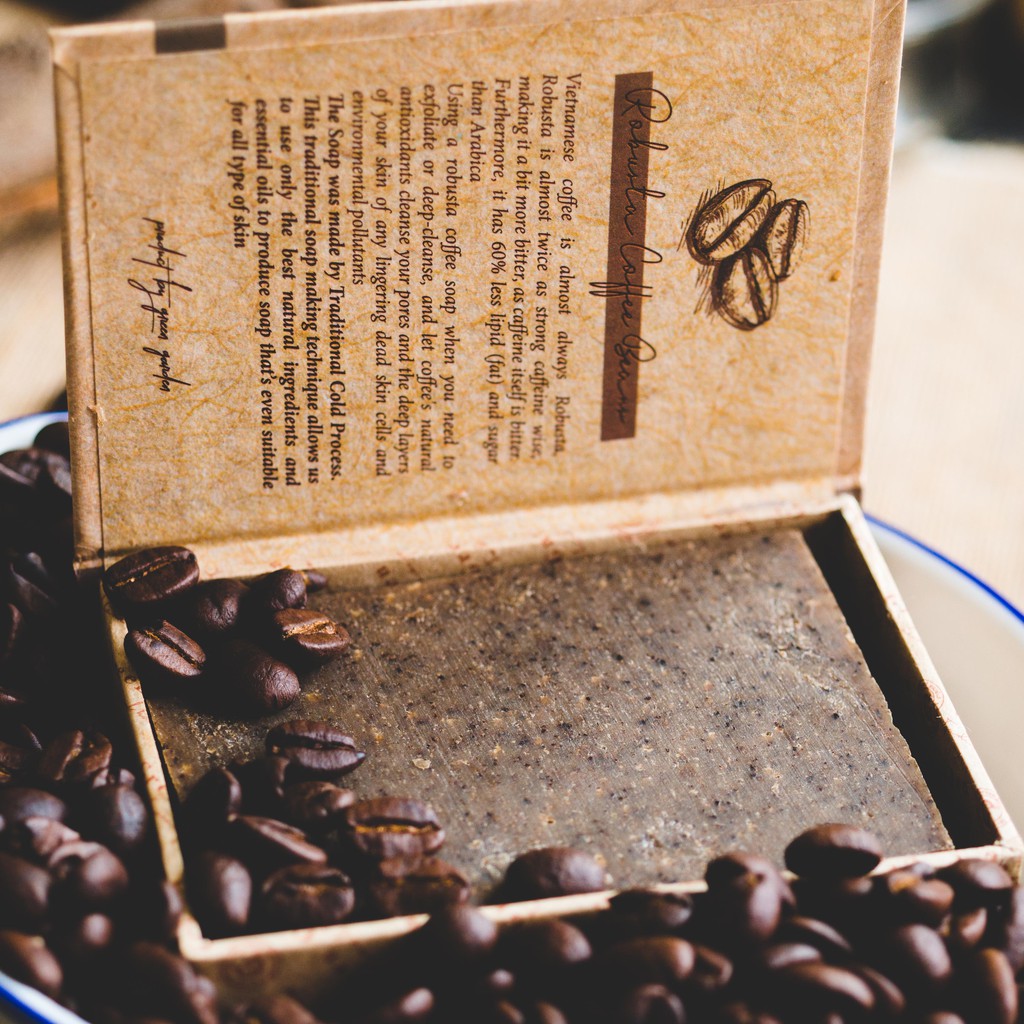 Xà phòng handmade cao cấp Cà phê Robusta từ Green Garden
