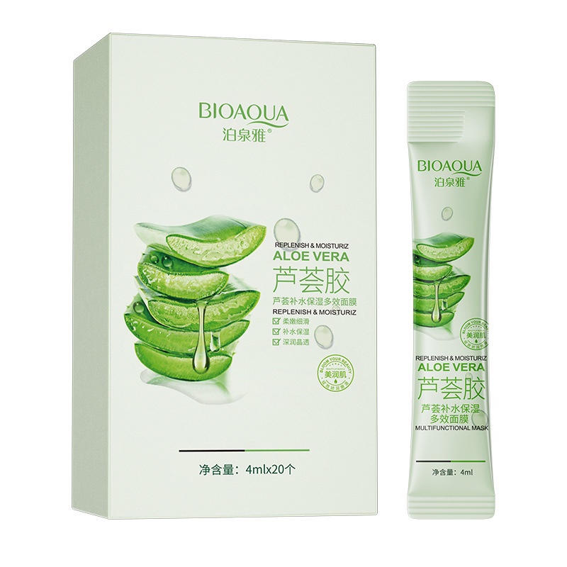 Mặt Nạ Cấp Ẩm Bioaqua Mặt Nạ Lô Hội Aloe Vera Dưỡng Ẩm Da Sáng Da Luxuka MNB08