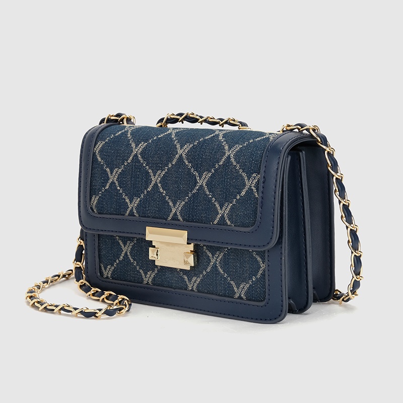 🌸Hàng Order🌸 Túi Xách Nữ CEEKAY Da Thêu Khóa Nắp Bấm Quai Da Phối Xích Sang Chảnh Nữ Tính 🌸Hàng Quảng Châu